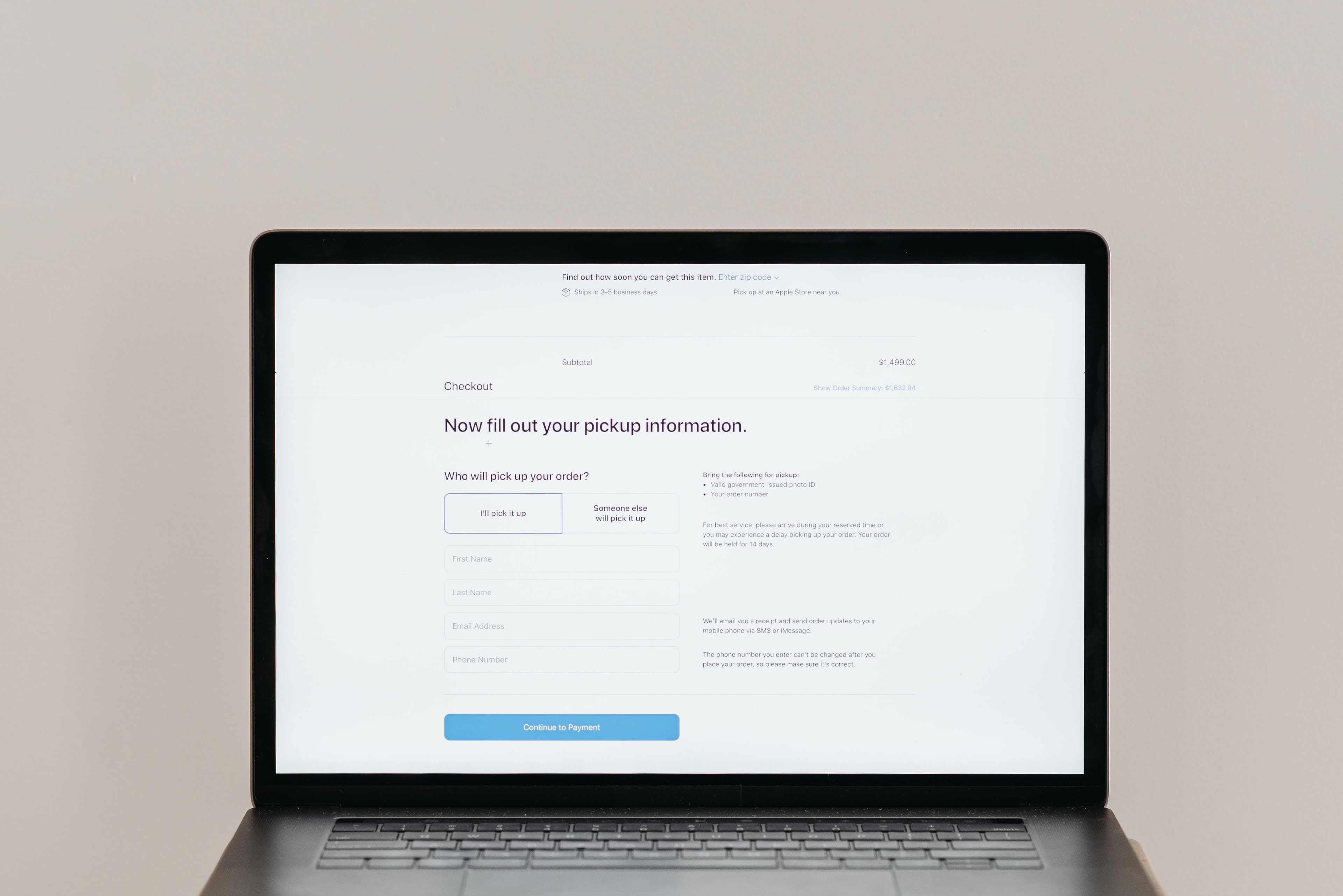 User completing profile information on an online survey platform