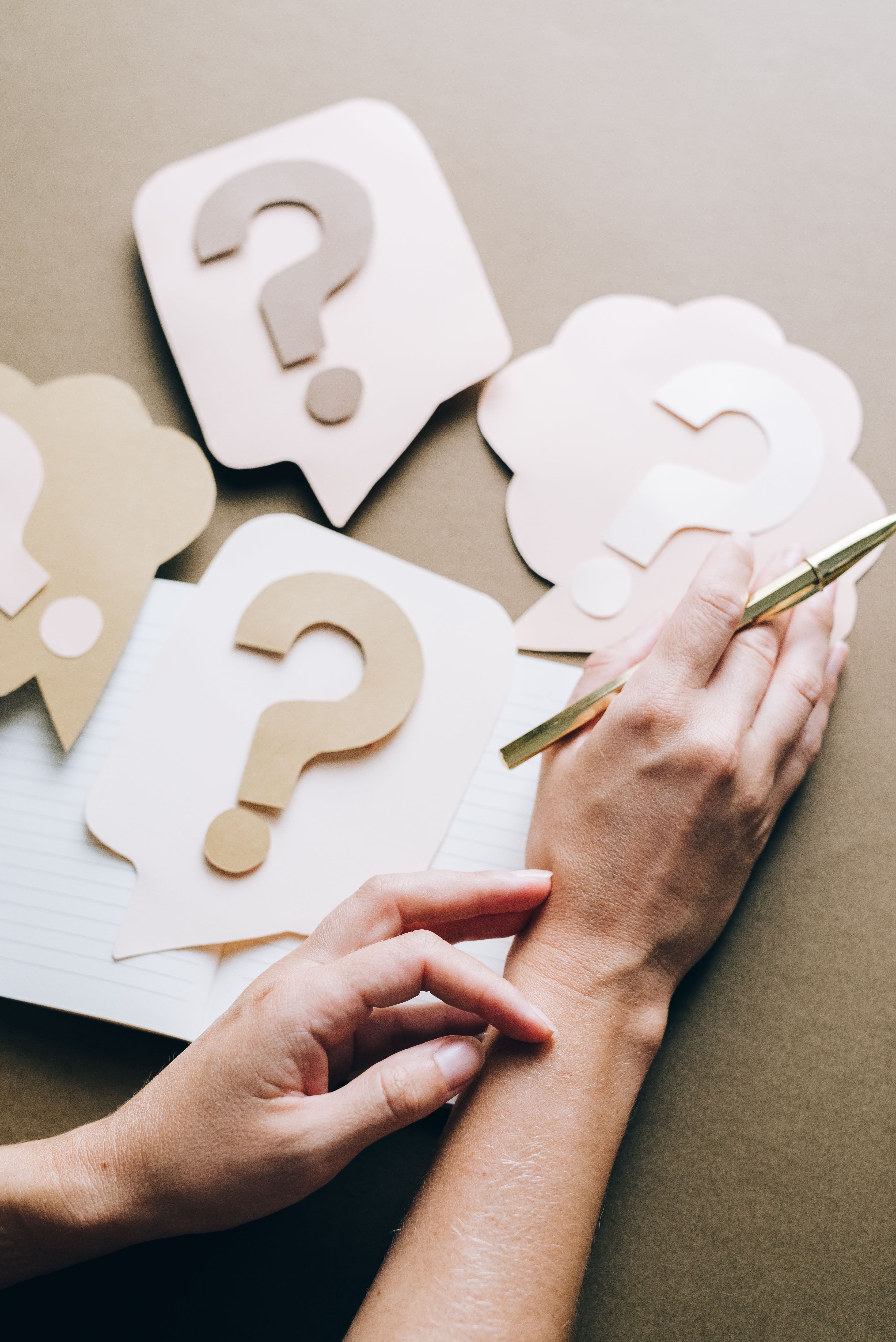 Researcher creating neutral survey questions to reduce bias