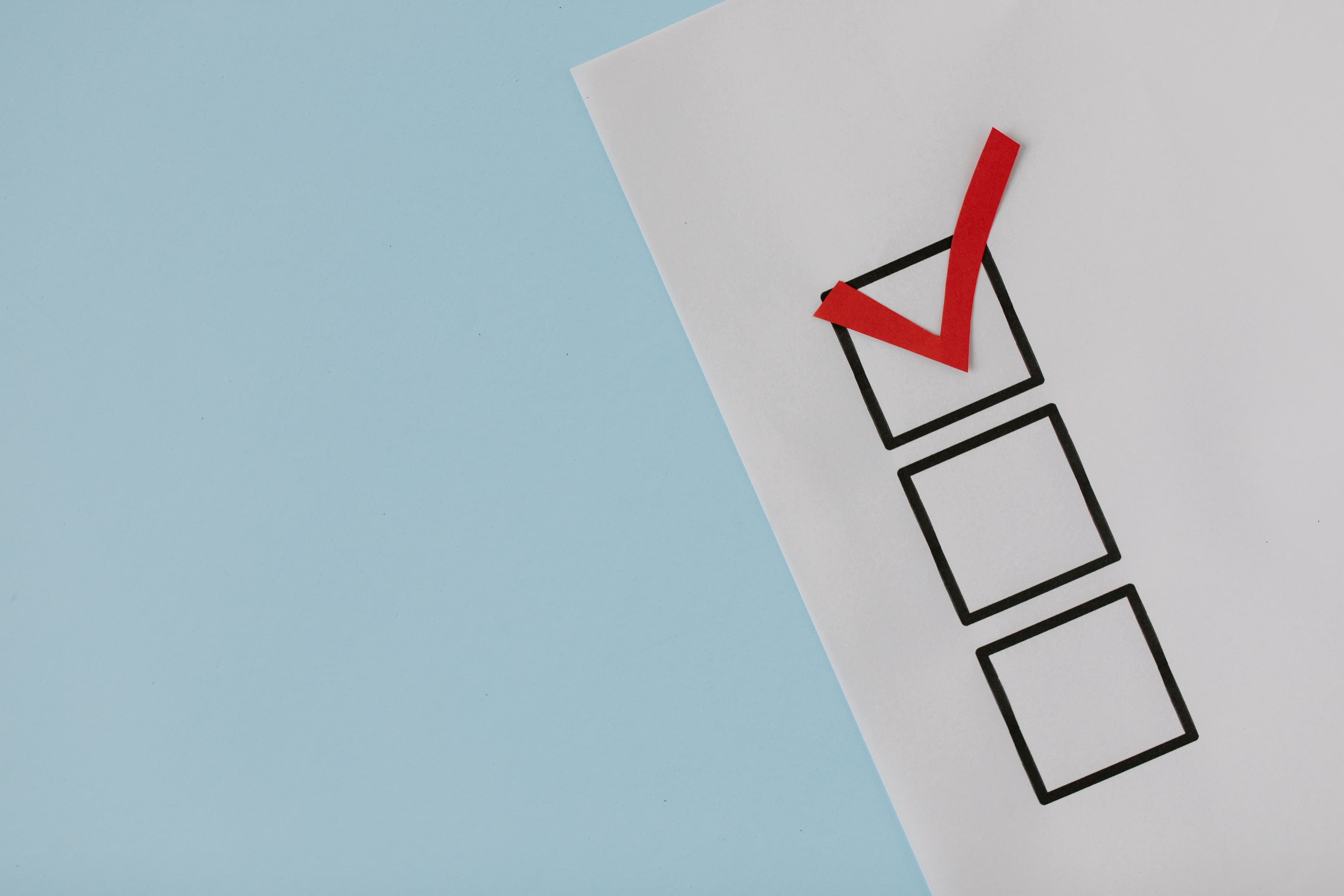Survey response options designed to cover all possible answers