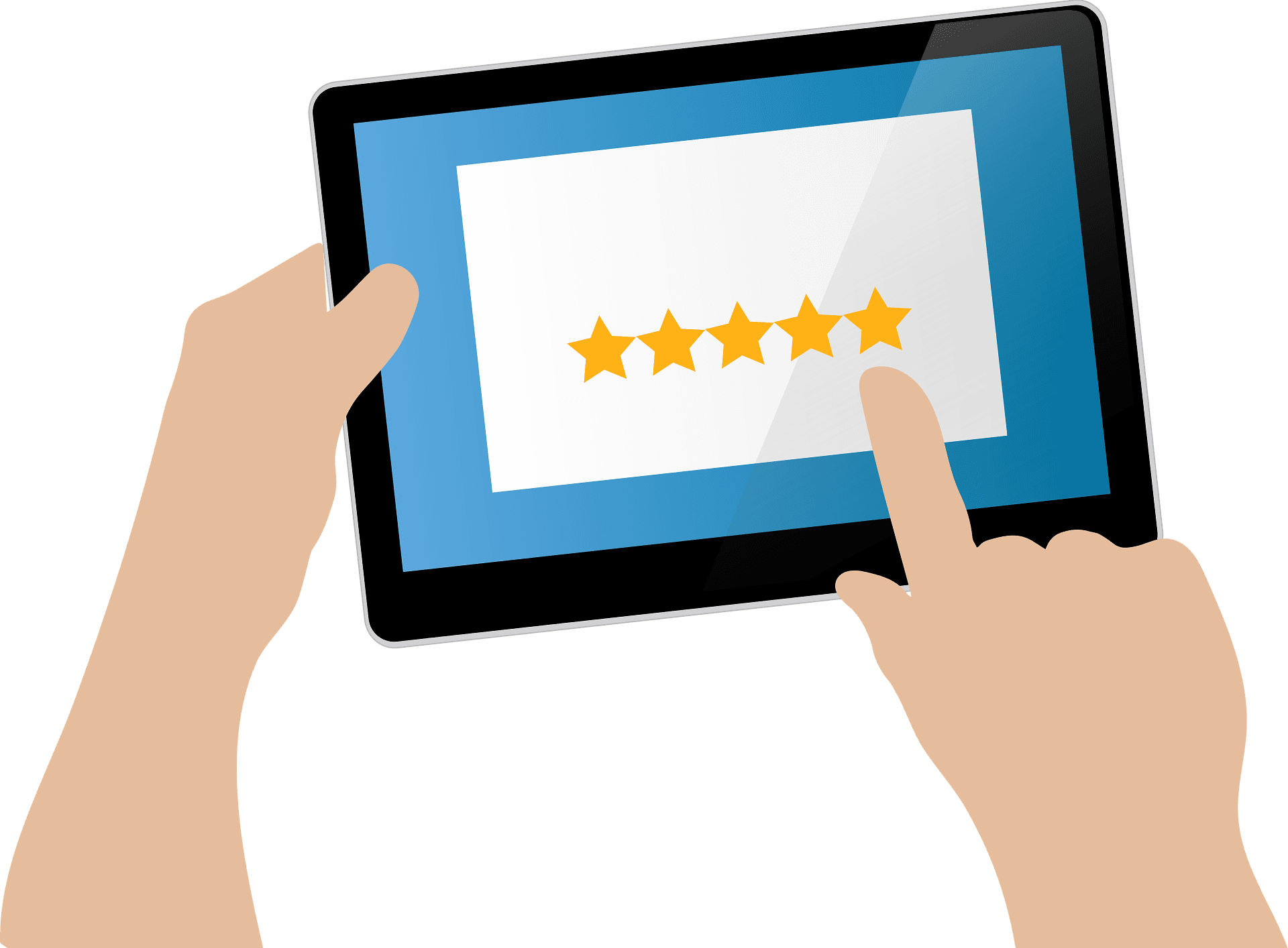 Participant completing a simple rating-scale survey on a smartphone