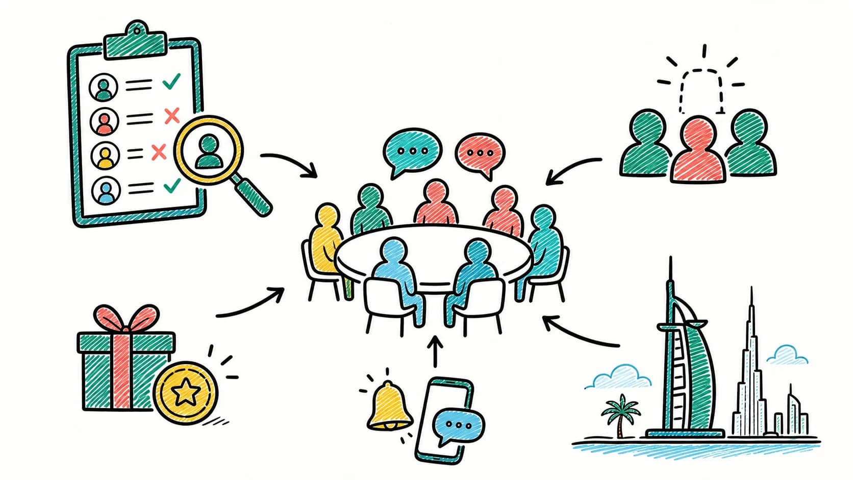 Strong qualitative recruitment combines a rigorous screener, over-recruitment, fair incentives, and careful logistics.